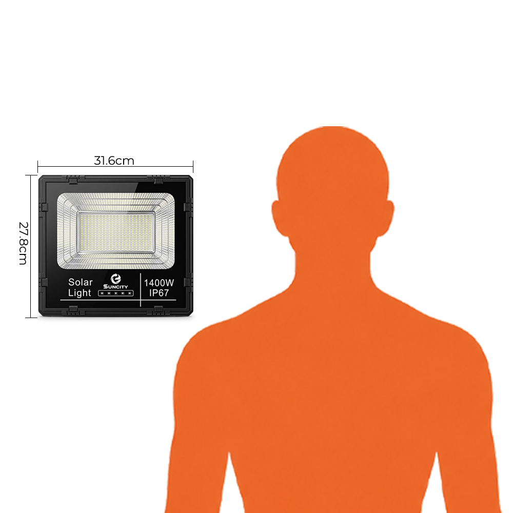 Suncity Reflector Solar LED 1400W con Control Remoto – TGD-D100
