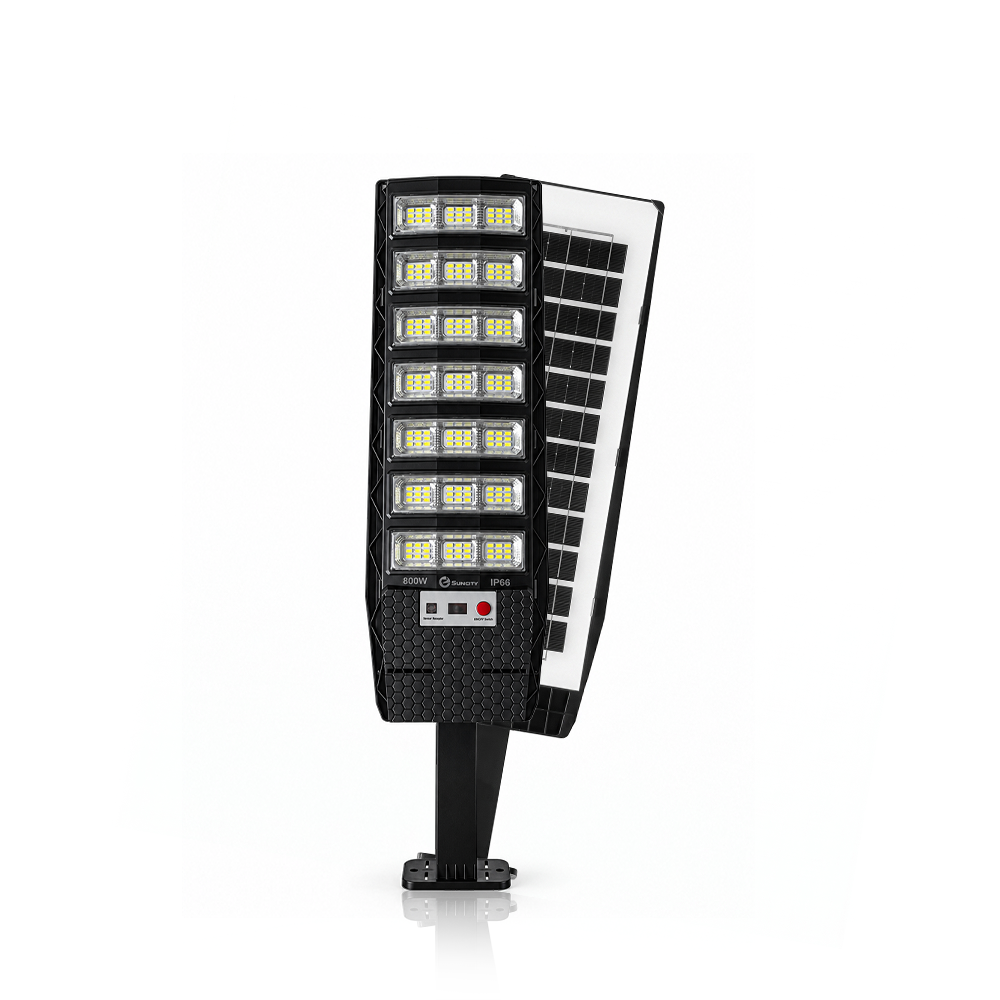 Suncity Lámpara Solar 800W con Sensor de Movimiento y Poste – LD-D137