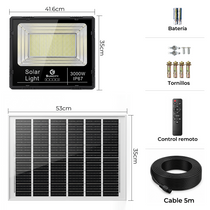 Suncity Reflector Solar LED 3000W con Control Remoto – TGD-D101